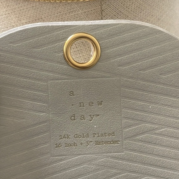 A new day C initial necklace 14K gold plated fashion jewelry New size 16 inch - Picture 4 of 6